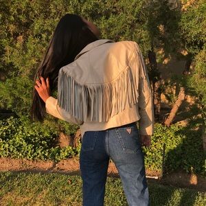 Vintage Fringe Leather Jacket | SOLD